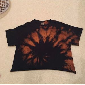 Bleached crop top tshirt